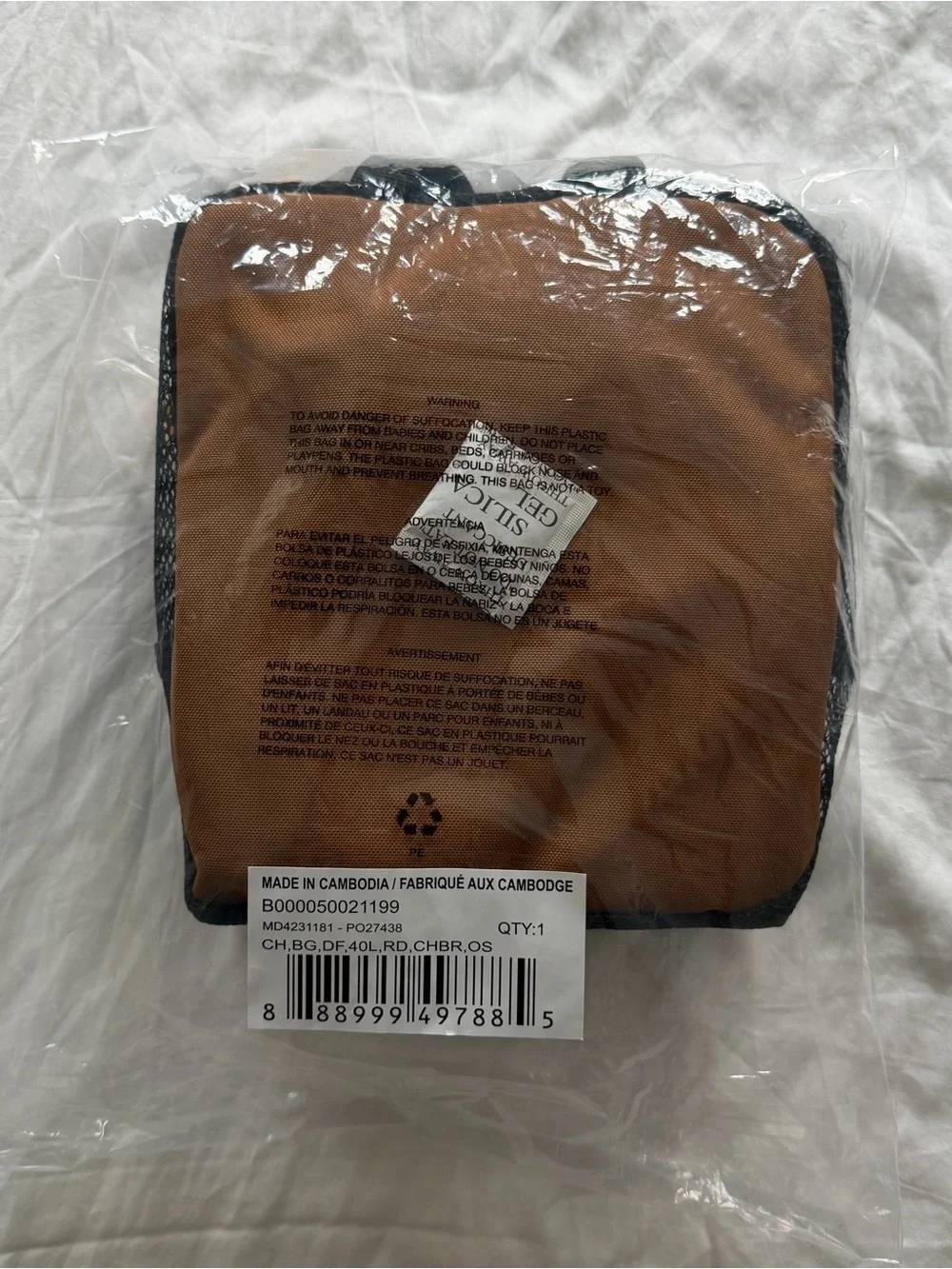 NWT Carhartt 40L Classic Round Duffel Bag in Carhartt Brown